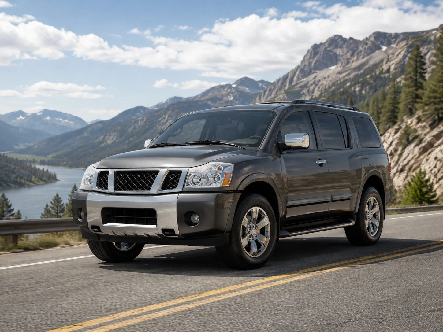 Nissan Armada Y63 4WD and off-road capability illustration