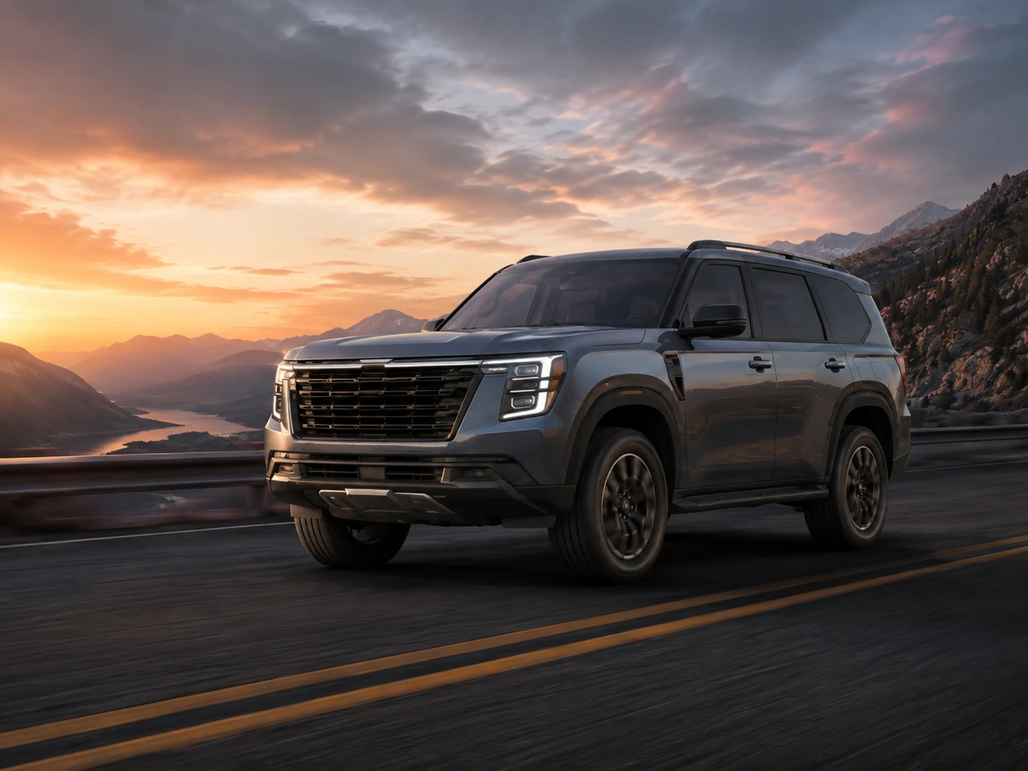 Third generation Nissan Armada 2025 to present full-size SUV illustration