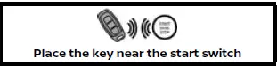 Nissan Armada intelligent key system start operation indicator
