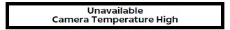 Nissan Armada camera temperature high warning indicator