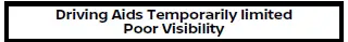Nissan Armada poor visibility warning affecting camera systems