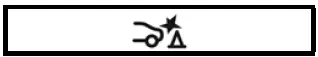 Nissan Armada rear automatic braking system status indicator