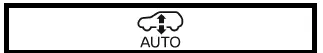 Nissan Armada air suspension height mode indicator display